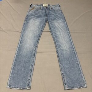 Ariat M7 Slim Fit Straight Leg Jeans Men's 34x32 Western Cowboy Thick Stitch